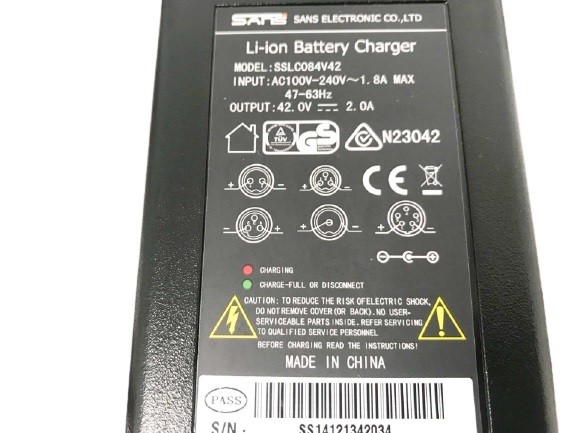 Accu oplader 36V / 1.8 amp. 3 pin (113-5-C) 