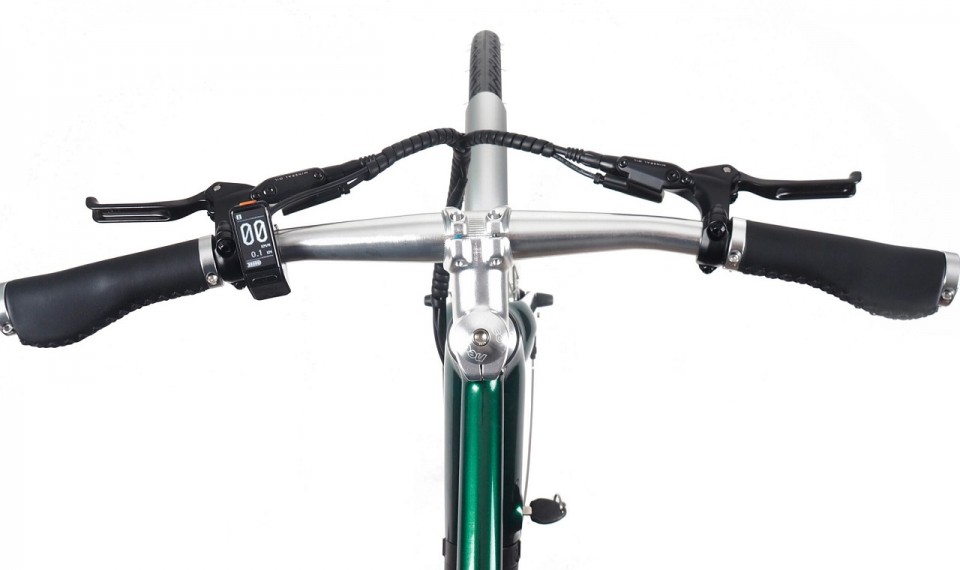 Qivelo Retro - groen - elektrische herenfiets