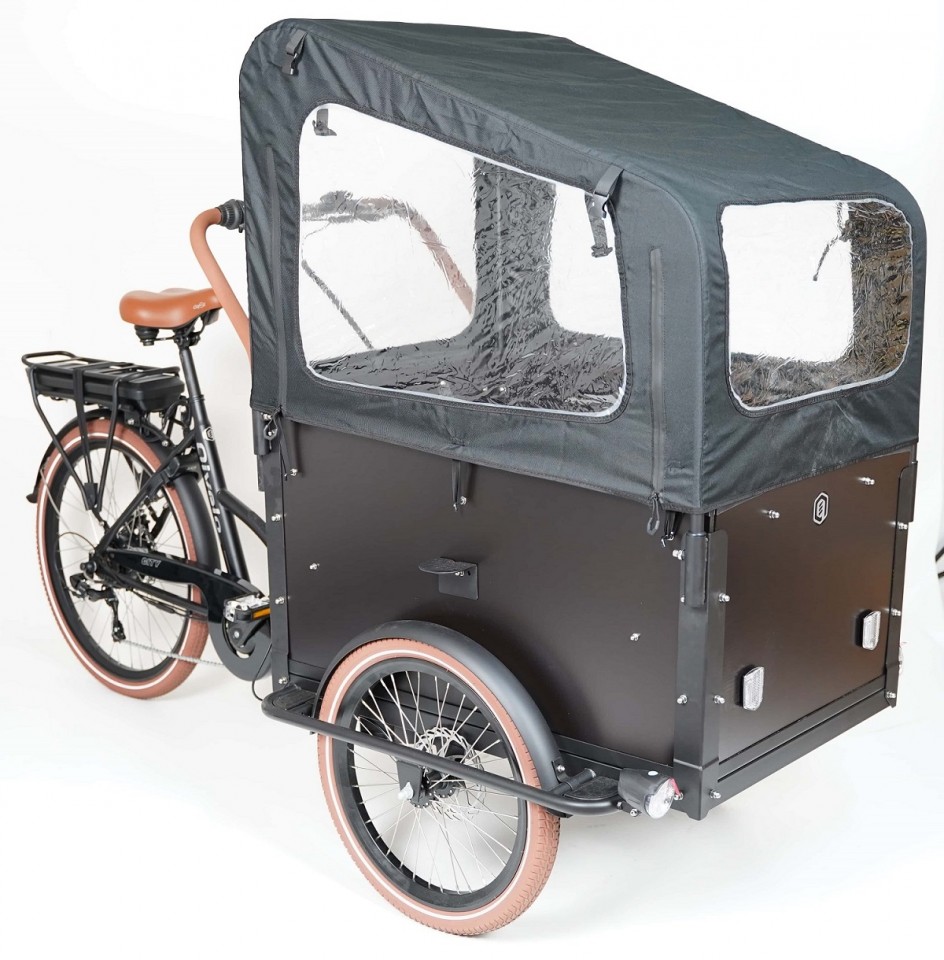 Qivelo City 36V - mat zwart/bruin