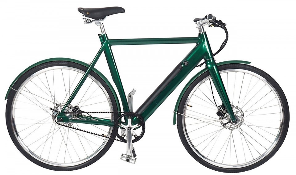Qivelo Retro - groen - elektrische herenfiets