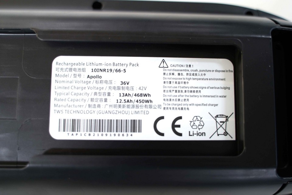 Accu Apollo 468Wh 10INR19/66-5 (Can)