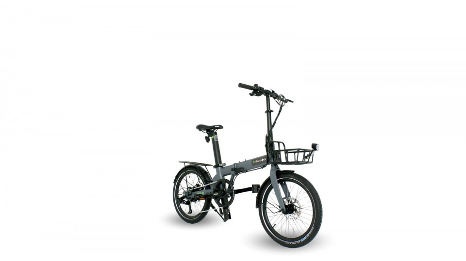 Qivelo Foldflex - mat grijs - elektrische vouwfiets 14.5Ah - 522Wh