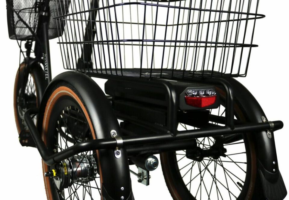 Van Rixtel Swing Compact Fold - zwart/bruin - elektrische driewieler