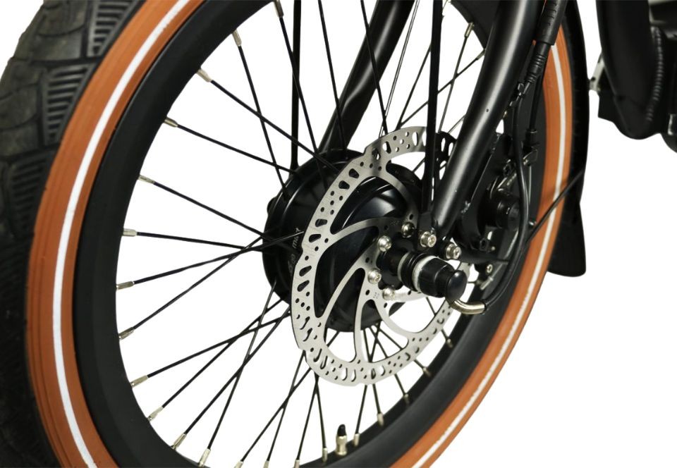 Van Rixtel Swing Compact Fold - zwart/bruin - elektrische driewieler