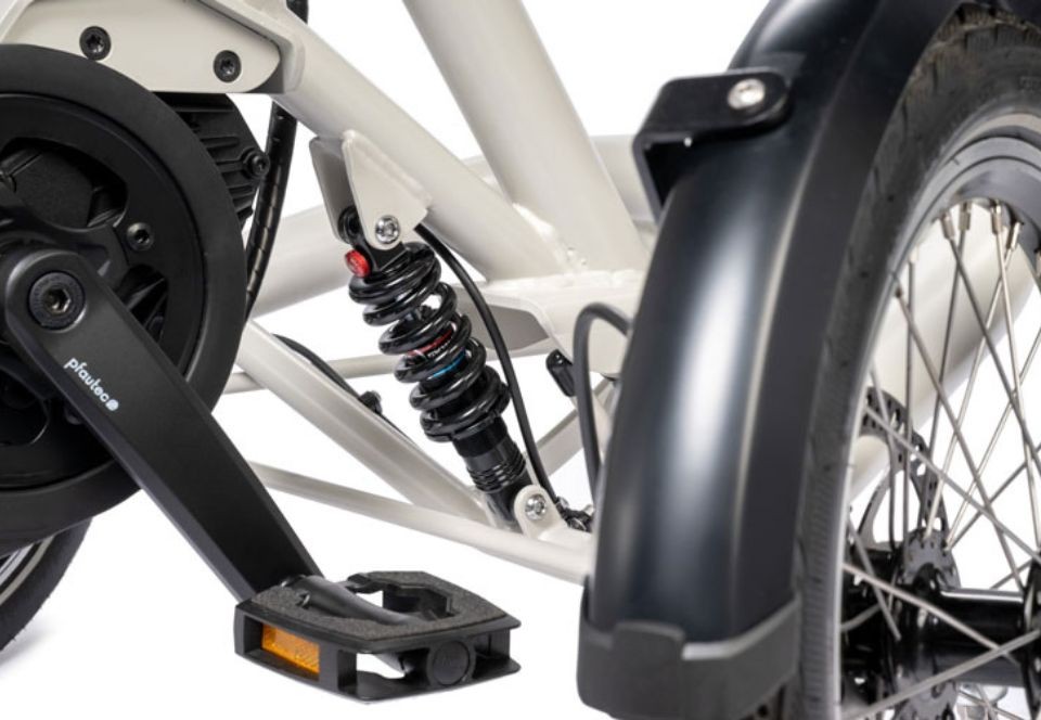 Pfautec Tibo + - zijdegrijs - elektrische 4wiel fiets