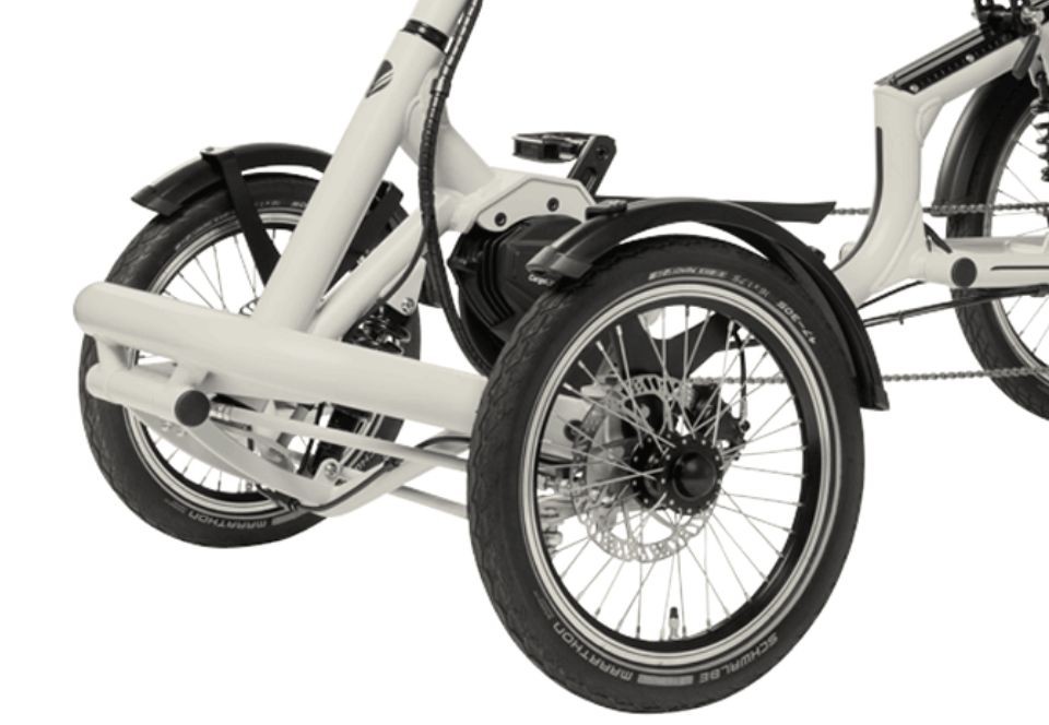 Pfautec Tibo + - zijdegrijs - elektrische 4wiel fiets