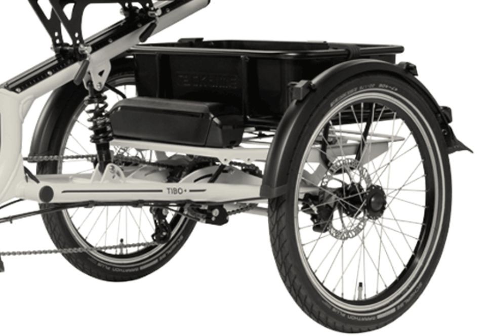 Pfautec Tibo + - zijdegrijs - elektrische 4wiel fiets