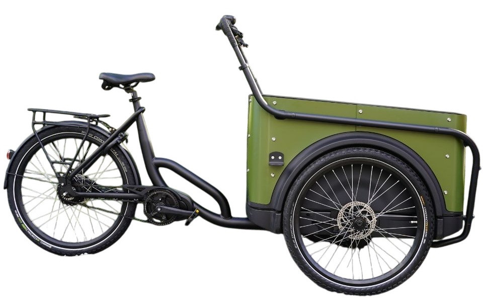Royal 3W Premium Plus - groen - elektrische bakfiets