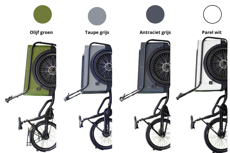 Royal Cargo Bike 3W Premium - taupe grijs - elektrische driewieler bakfiets