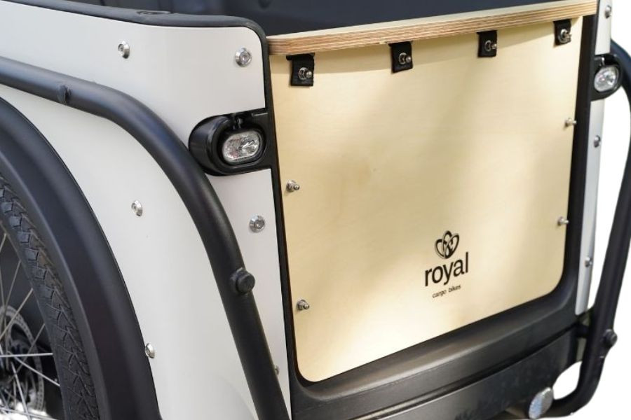 Royal Cargo Bike 3W Premium - taupe grijs - elektrische driewieler bakfiets