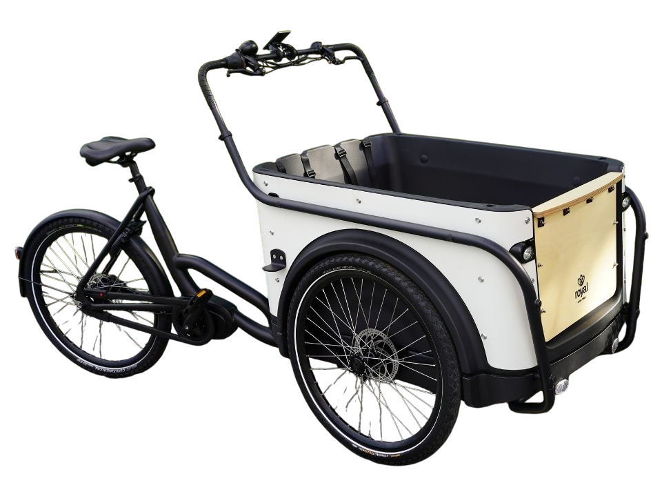 Royal 3W Premium - wit - elektrische driewieler bakfiets