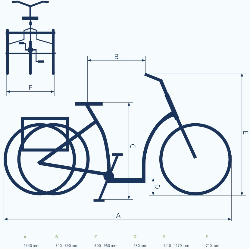 Pfautec Vida - robijnrood metallic - driewieler