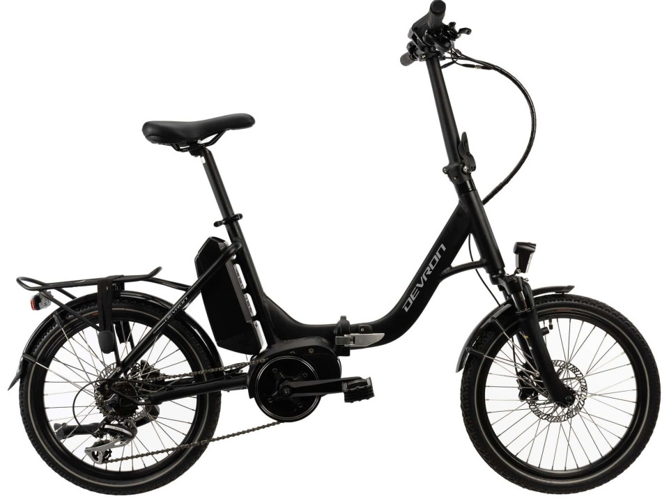 Devron Fold - zwart - elektrische vouwfiets 