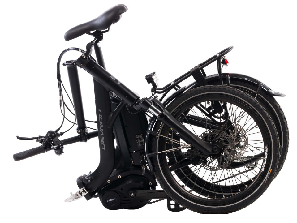 Devron Fold - zwart - elektrische vouwfiets 
