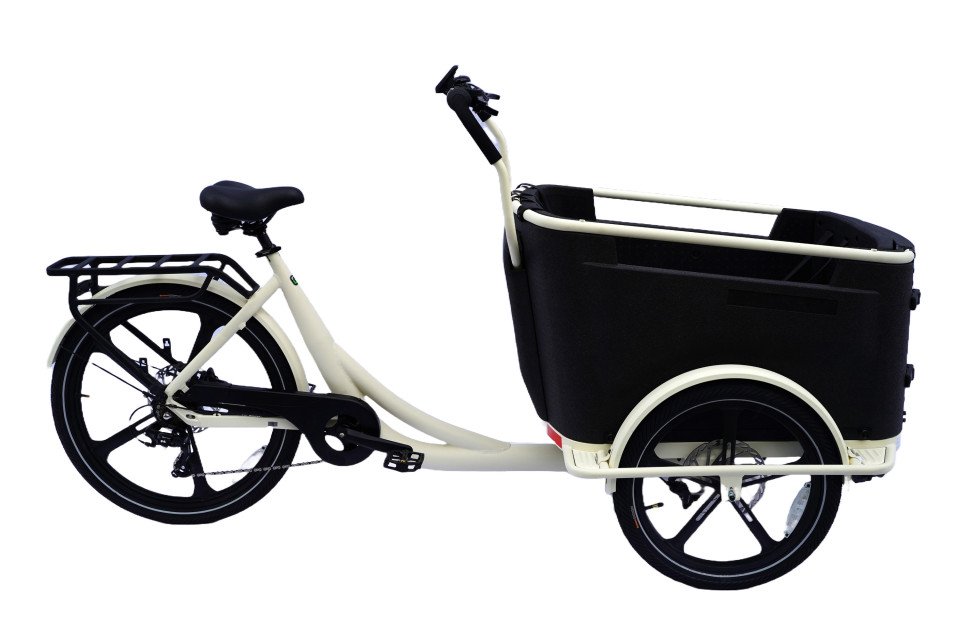 Van Rixtel Urban Plus - mat wit - elektrische bakfiets