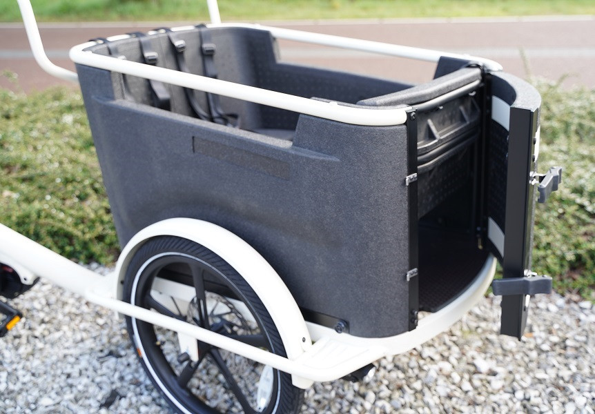 Van Rixtel Urban Plus - mat wit - elektrische bakfiets