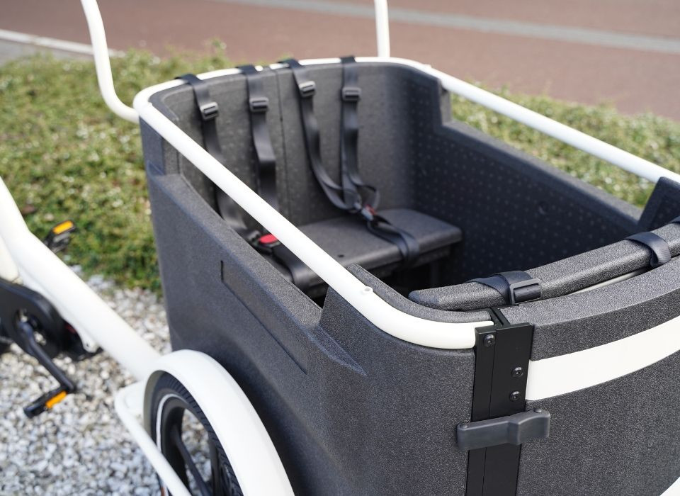 Van Rixtel Urban Plus - mat wit - elektrische bakfiets
