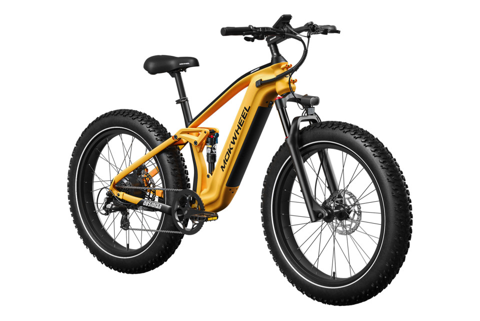 Obsidian Zwart/Geel | Elektrische Heren Mountainbike | Fatbike