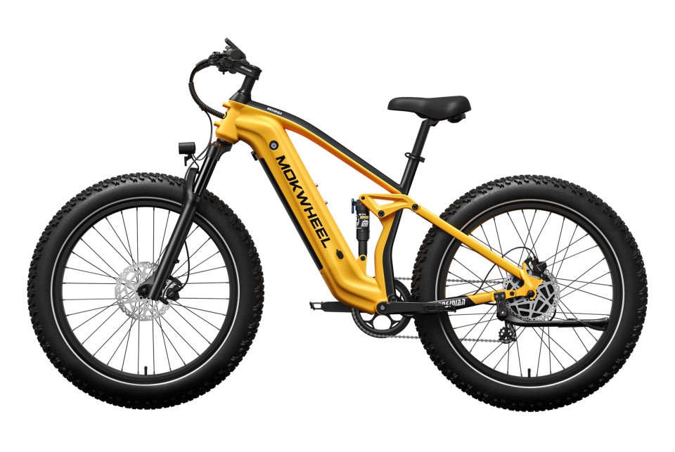 Obsidian Zwart/Geel | Elektrische Heren Mountainbike | Fatbike