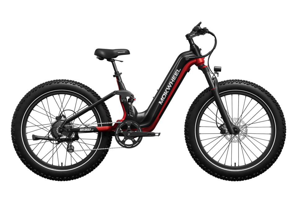 Obsidian ST Zwart/Rood | Elektrische Mountainbike | Fatbike