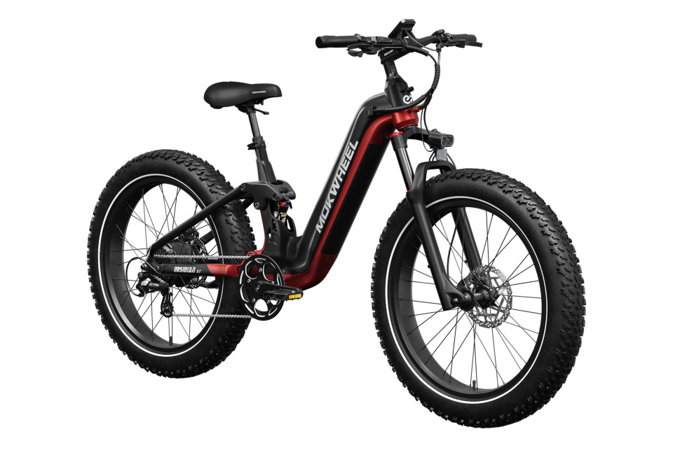 Obsidian ST Zwart/Rood | Elektrische Mountainbike | Fatbike