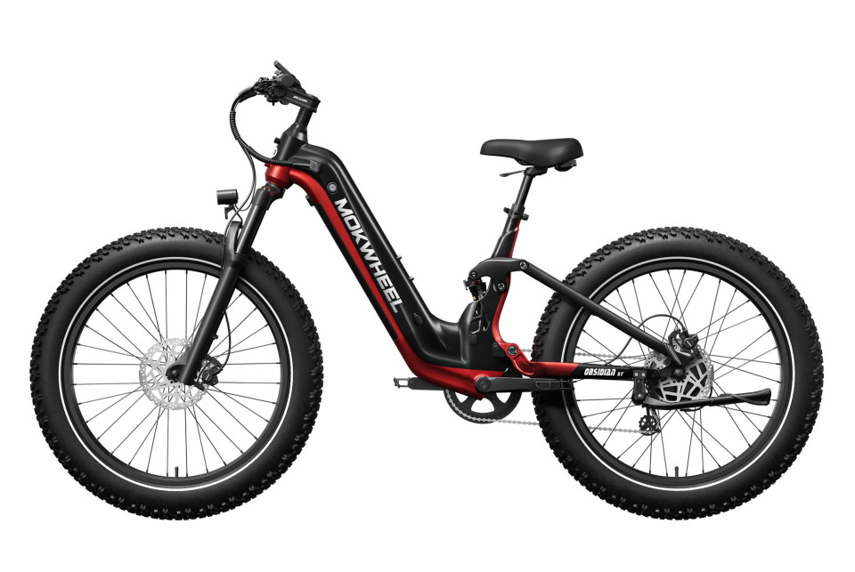 Obsidian ST Zwart/Rood | Elektrische Mountainbike | Fatbike