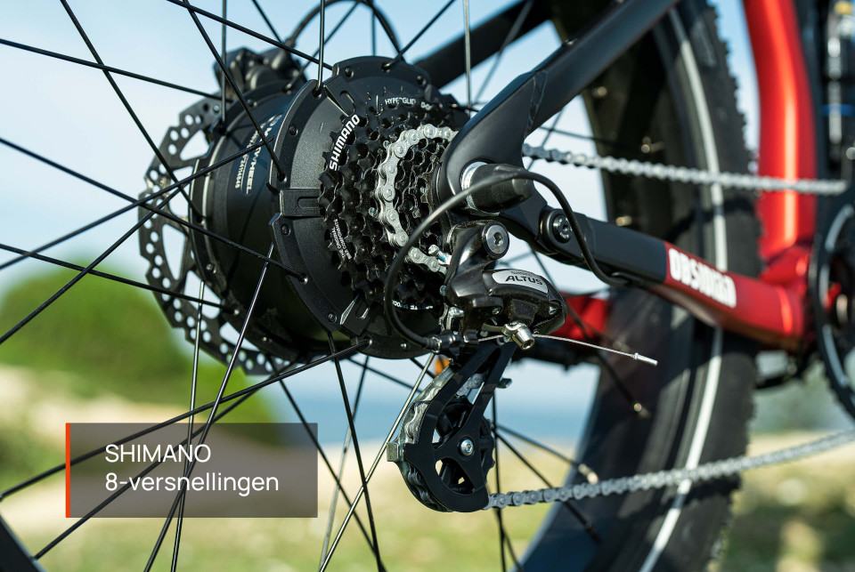 Obsidian ST Blauw/Grijs | Elektrische Mountainbike | Fatbike