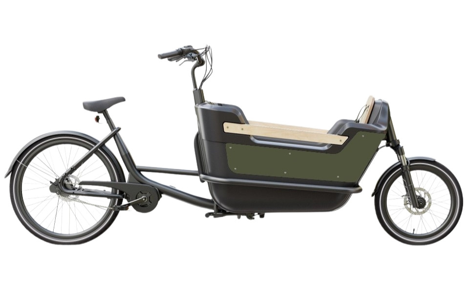 Royal 2W Premium - Groen - elektrische tweewieler bakfiets