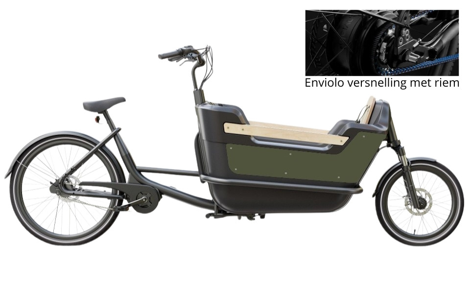 Royal 2W Premium Plus - groen - elektrische tweewieler bakfiets