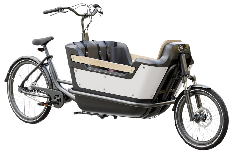 Royal 2W Premium Plus - taupe grijs - elektrische tweewieler bakfiets