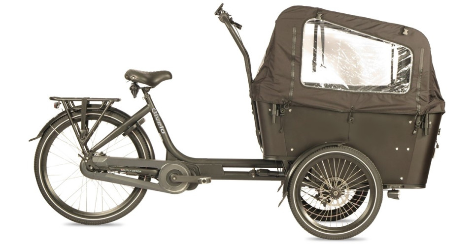Qivelo Curve 3 - Ananda - 540Wh - elektrische bakfiets - zwart/zwart