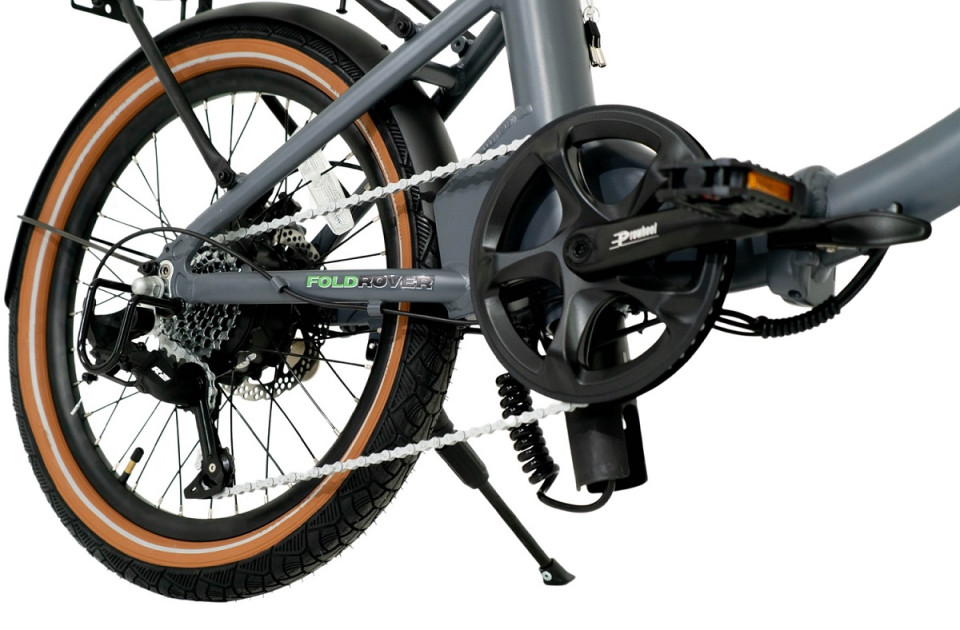 Qivelo Foldrover - mat grijs - elektrische vouwfiets