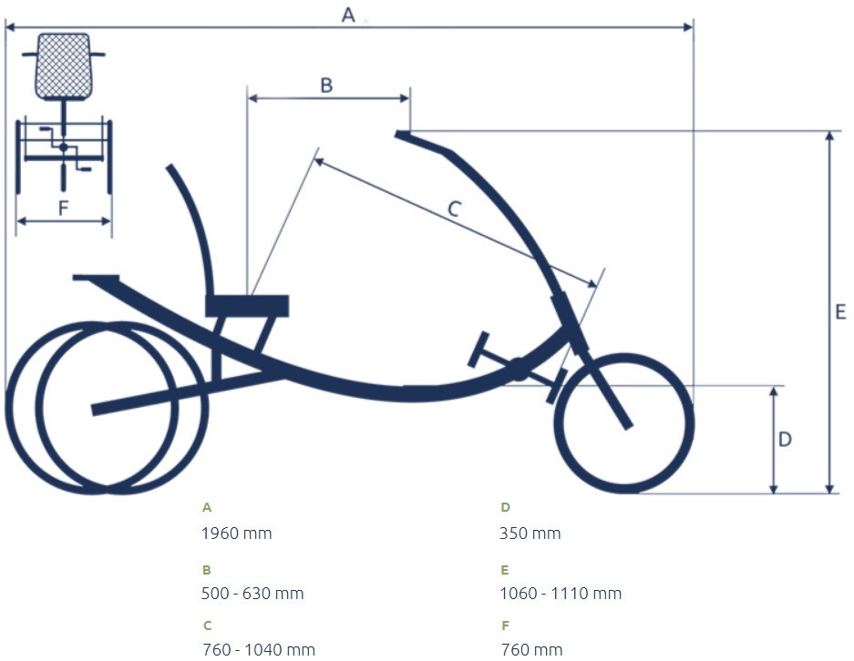 Van Rixtel Balance - bordeaux - elektrische driewieler