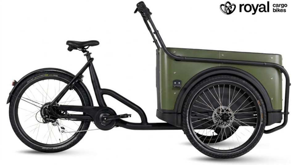 Royal Cargo Bike 3W Eco - groen - elektrische driewieler bakfiets