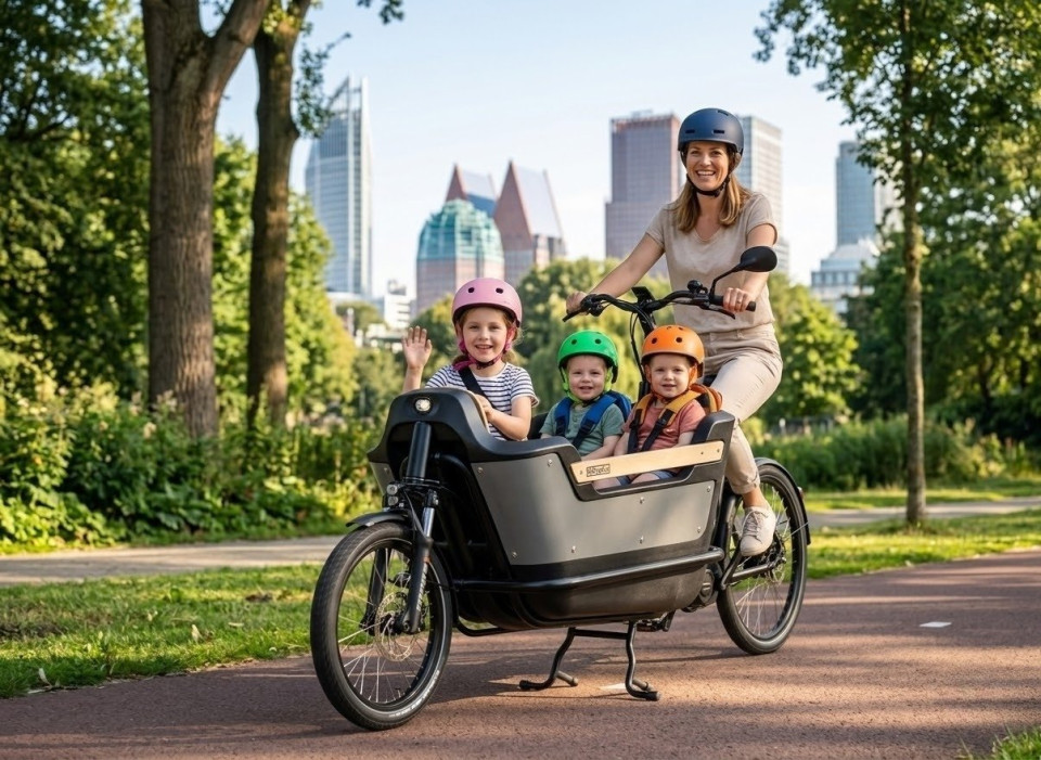 Royal Cargo Bike 2W Premium - elektrische tweewieler bakfiets - Groen