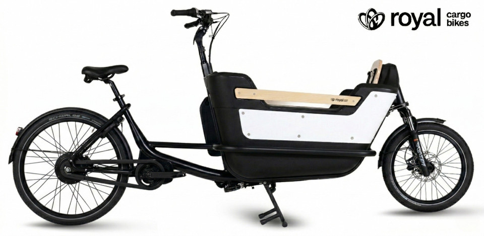 Royal Cargo Bike 2W Premium - elektrische tweewieler bakfiets - Wit