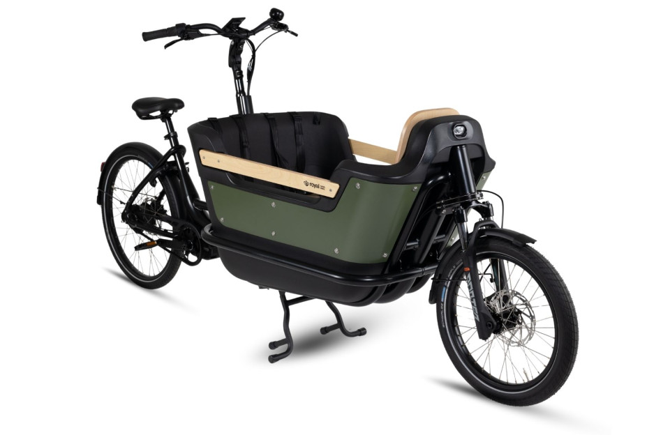 Royal Cargo Bike 2W Premium Plus - elektrische tweewieler bakfiets - Groen