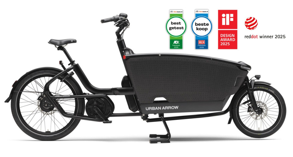 Urban Arrow FamilyNext Advanced 2026 - zwart - 545Wh - 75Nm | 2500-4000km