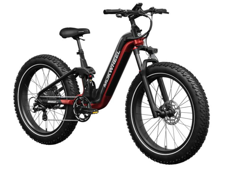 Mokwheel Obsidian ST 2.0 Zwart/Rood | Elektrische Moutainbike | Fatbike