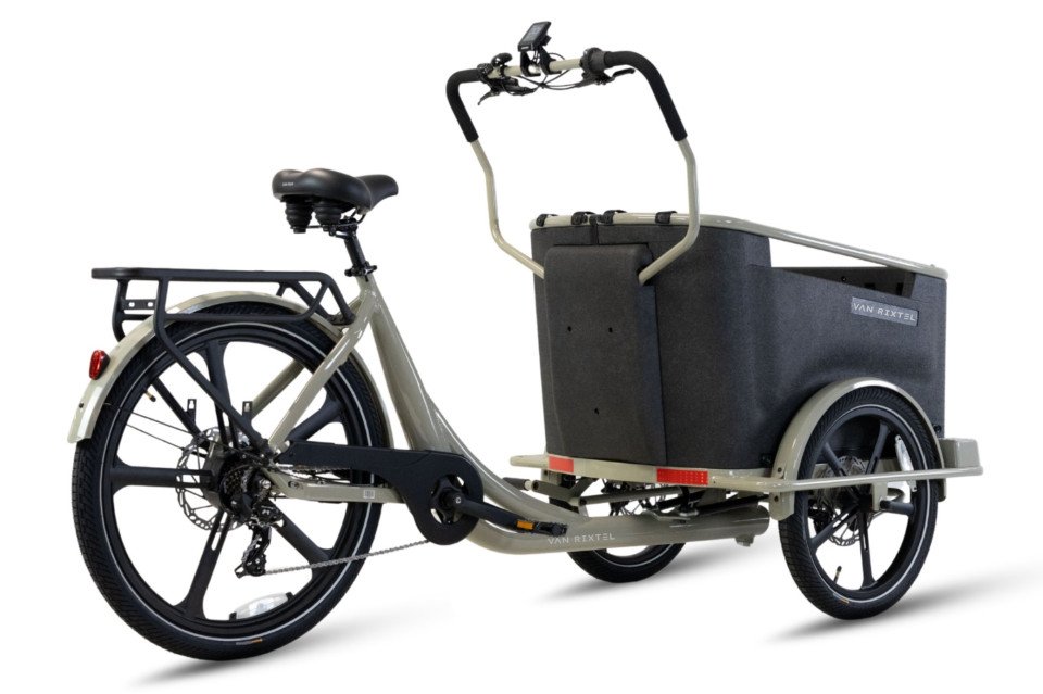Van Rixtel Family - desert sand - elektrische driewieler bakfiets