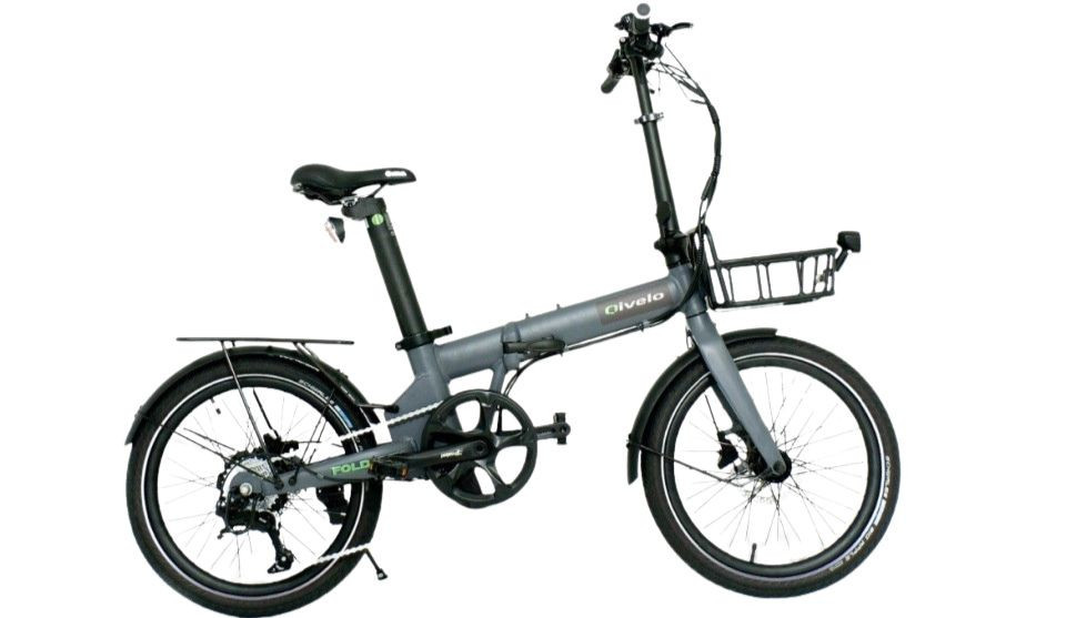 Qivelo Foldflex - mat grijs - elektrische vouwfiets 14.5Ah - 522Wh