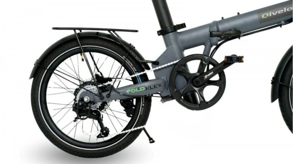 Qivelo Foldflex - mat grijs - elektrische vouwfiets 14.5Ah - 522Wh