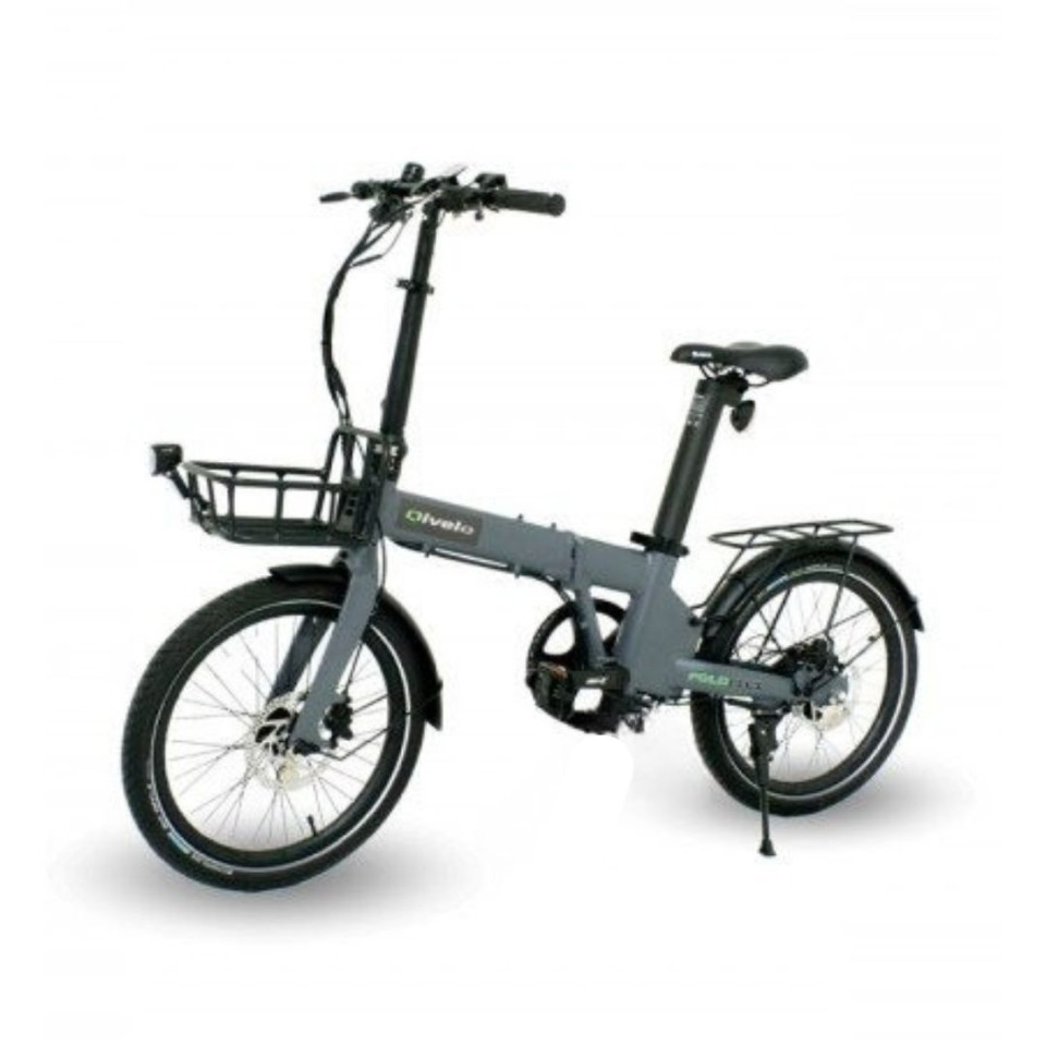 Qivelo Foldflex - mat grijs - elektrische vouwfiets 14.5Ah - 522Wh