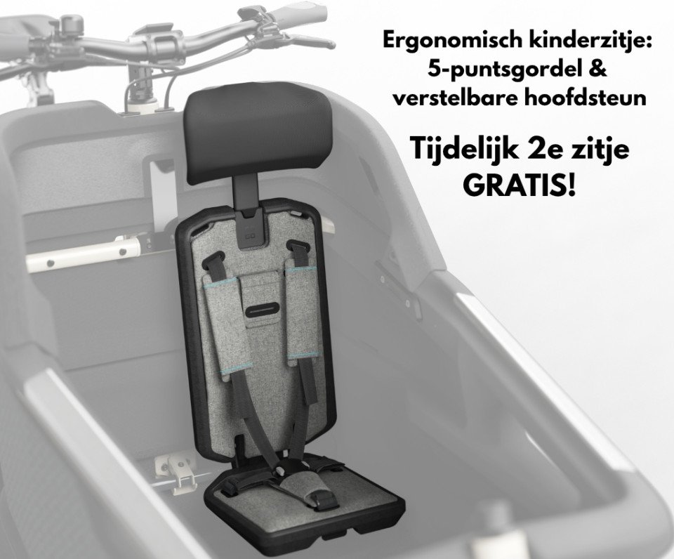 Ca Go FS200 Life Family - Edition 5 Black Grey - elektrische tweewieler bakfiets