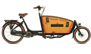 Qivelo Curve 2 - Ananda - 540Wh - elektrische bakfiets - zwart/bruin