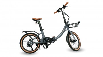 Qivelo Foldrover - mat grijs - elektrische vouwfiets 14.5aH-522Wh