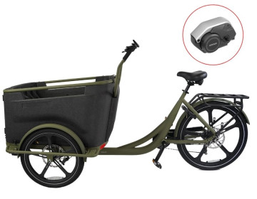 Van Rixtel Urban Plus - mat groen - elektrische bakfiets