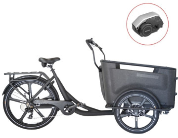 Van Rixtel Urban Plus - mat zwart - elektrische bakfiets