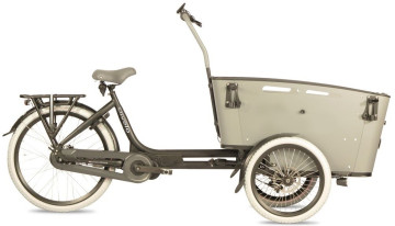 Qivelo Curve 3 - Ananda - 540Wh - elektrische bakfiets - zwart/grijs
