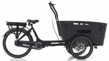 Qivelo Curve 3 - Bafang - 468Wh - elektrische bakfiets - zwart/zwart